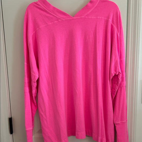 Free People Hot Pink Long Sleeve Top - Picture 6 of 9